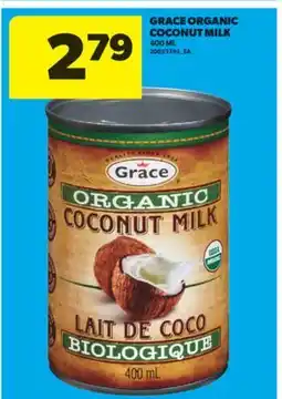 Real Canadian Superstore GRACE ORGANIC COCONUT MILK, 400 ML offer