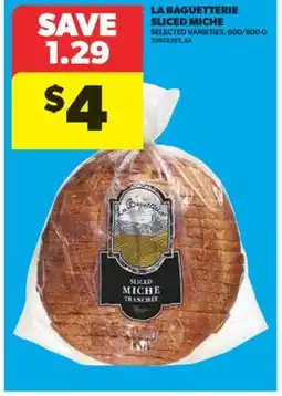 Real Canadian Superstore LA BAGUETTERIE SLICED MICHE, 600/800 G offer