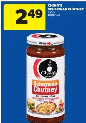 Real Canadian Superstore CHING'S SCHEZWAN CHUTNEY, 250 G offer