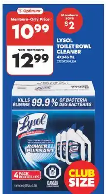 Real Canadian Superstore LYSOL TOILET BOWL CLEANER, 4X946 ML offer