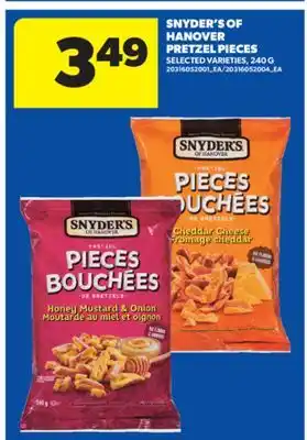 Real Canadian Superstore SNYDER'S OF HANOVER PRETZEL PIECES, 240 G offer