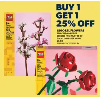 Real Canadian Superstore LEGO LEL FLOWERS offer