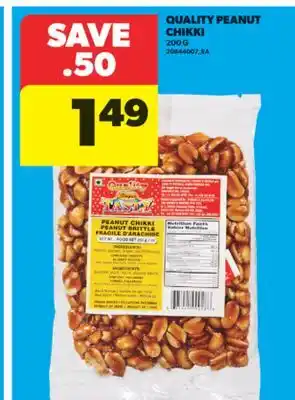 Real Canadian Superstore QUALITY PEANUT CHIKKI, 200 G offer