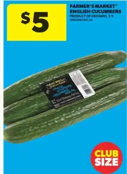 Real Canadian Superstore FARMER'S MARKET ENGLISH CUCUMBERS, 3' S offer