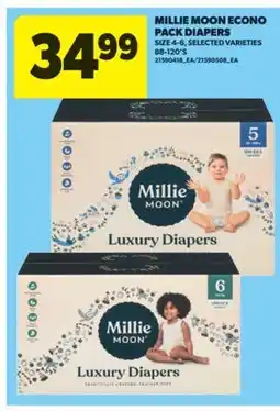 Real Canadian Superstore MILLIE MOON ECONO PACK DIAPERS, 88-120' S offer