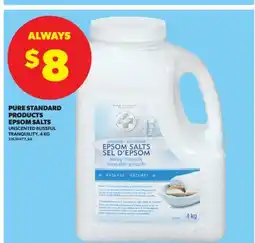 Real Canadian Superstore PURE STANDARD PRODUCTS EPSOM SALTS, 4 KG offer