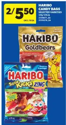 Real Canadian Superstore HARIBO CANDY BAGS, 170 G offer