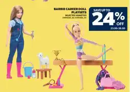 Real Canadian Superstore BARBIE CAREER DOLL PLAYSETS offer