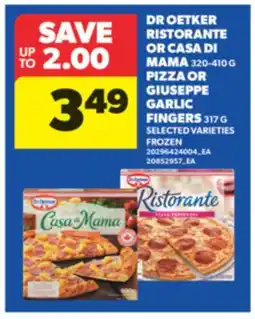 Real Canadian Superstore OETKER RISTORANTE OR CASA DI MAMA, 320-410 G PIZZA OR GIUSEPPE GARLIC FINGERS, 317 G offer