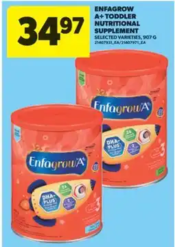 Real Canadian Superstore ENFAGROW A + TODDLER NUTRITIONAL SUPPLEMENT, 907 G offer