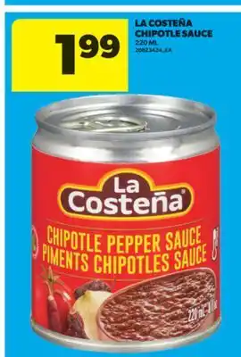 Real Canadian Superstore LA COSTEÑA CHIPOTLE SAUCE, 220 ML offer