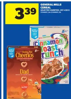 Real Canadian Superstore GENERAL MILLS CEREAL, 297-430 G offer