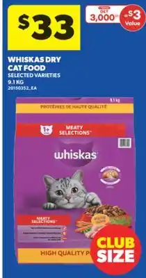 Real Canadian Superstore WHISKAS DRY CAT FOOD, 9.1 KG offer