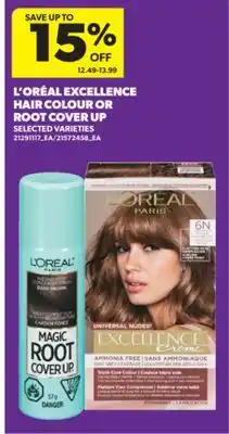 Real Canadian Superstore L' ORÉAL EXCELLENCE HAIR COLOUR OR ROOT COVER UP offer