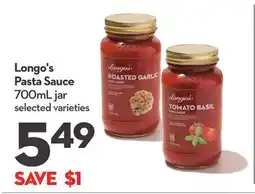 Longo's Pasta Sauce offer