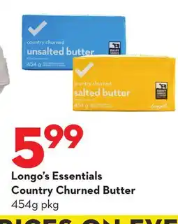 Longo's Essentials Country Churned Butter offer