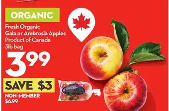 Longo's Fresh Organic Gala or Ambrosia Apples offer