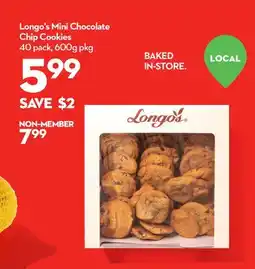 Longo's Mini Chocolate Chip Cookies offer