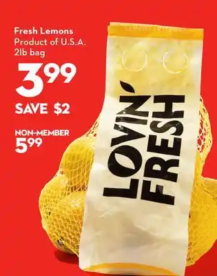 Longo's Fresh Lemons offer