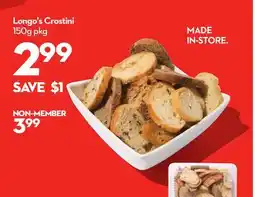 Longo's Crostini offer