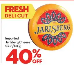 Longo's Imported Jarlsberg Cheese offer