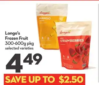 Longo's Frozen Fruit offer