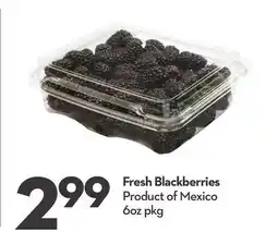 Longo's Fresh Blackberries offer