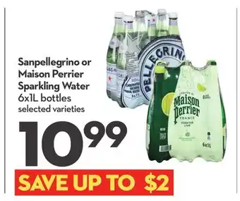 Longo's Sanpellegrino or Maison Perrier Sparkling Water offer