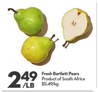 Longo's Fresh Bartlett Pears offer