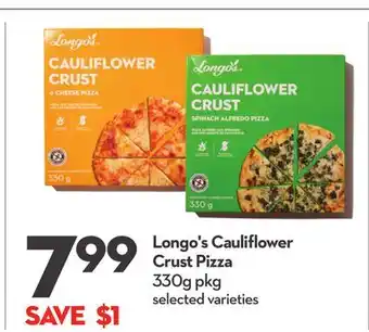 Longo's Cauliflower Crust Pizza offer