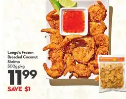 Longo's Frozen Breaded Coconut Shrimp offer