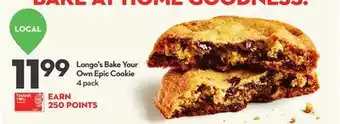 Longo's Bake Your Own Epic Cookie offer