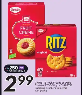 Sobeys CHRISTIE Peek Freans or Dad's Cookies offer