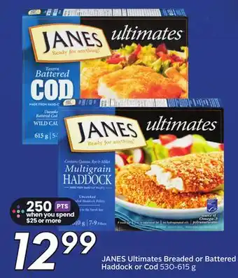 Sobeys JANES Ultimates Breaded or Battered Haddock or Cod offer