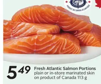 Sobeys Fresh Atlantic Salmon Portions offer