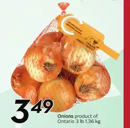 Sobeys Onions offer