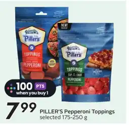 Sobeys PILLER'S Pepperoni Toppings offer