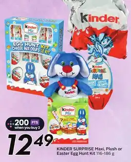 Sobeys KINDER SURPRISE Maxi, Plush or Easter Egg Hunt Kit offer