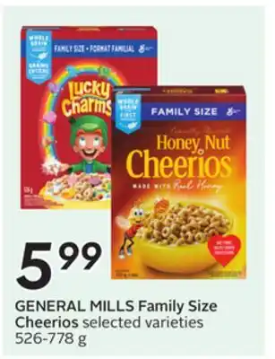 Sobeys GENERAL MILLS Family Size Cheerios offer