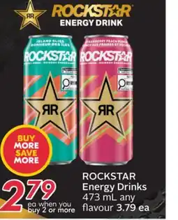 Sobeys ROCKSTAR Energy Drinks offer