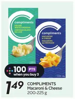 Sobeys COMPLIMENTS Macaroni & Cheese offer