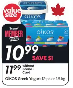 Sobeys OÎKOS Greek Yogurt offer