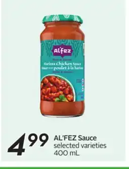 Sobeys AL'FEZ Sauce offer