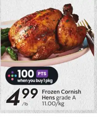 Sobeys Frozen Cornish Hens offer