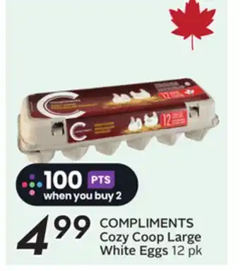 Sobeys COMPLIMENTS Cozy Coop Large White Eggs offer