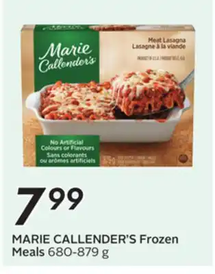 Sobeys MARIE CALLENDER'S Frozen Meals offer