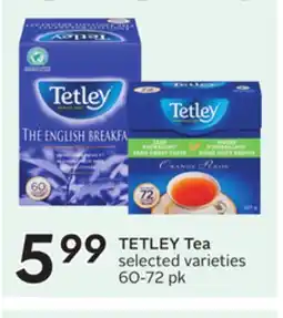 Sobeys TETLEY Tea offer