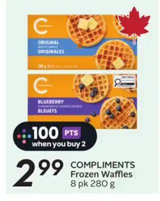 Sobeys COMPLIMENTS Frozen Waffles offer