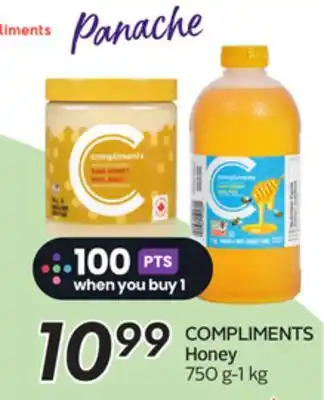 Sobeys COMPLIMENTS Honey offer