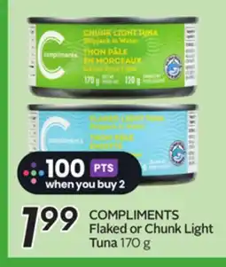 Sobeys COMPLIMENTS Flaked or Chunk Light Tuna offer